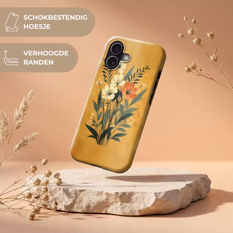 Bladeren - Boeket - Bloemen - Geel Toughcase MagSafe Apple iPhone 17 klein -USP_RandenV_NL