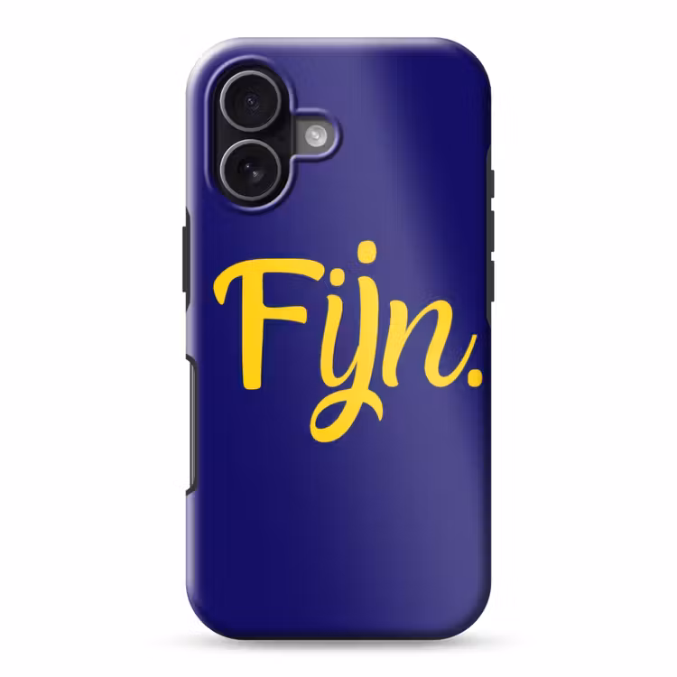 Blauw - Geel - Fijn Toughcase MagSafe Apple iPhone 17 klein -3d