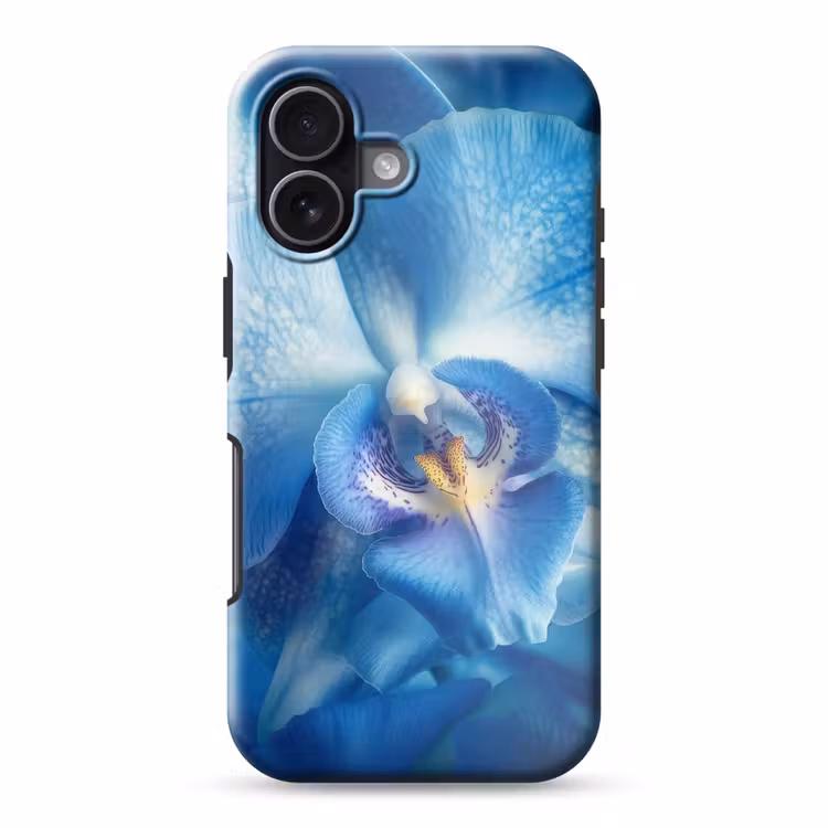 Blauw - Orchidee - Elegeant Toughcase MagSafe Apple iPhone 17 klein -3d