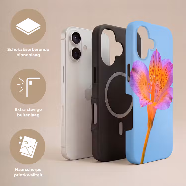 Bloem - Detail - Kleurrijk Toughcase MagSafe Apple iPhone 17 klein -USP_Lagen_NL