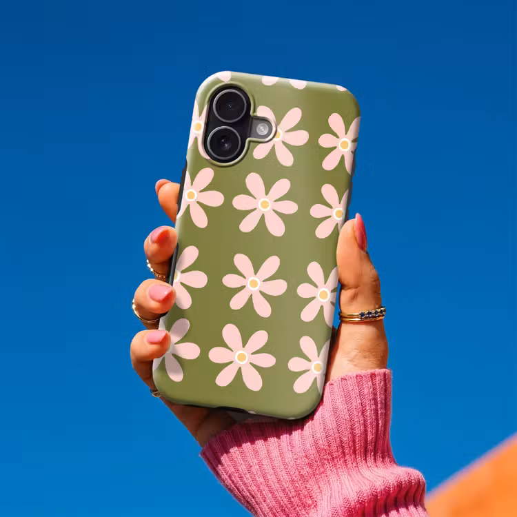 Bloem - Modern - Groen Toughcase MagSafe Apple iPhone 17 klein 1017 -Sfeer1V