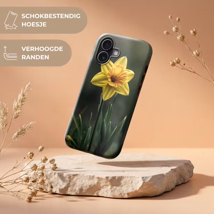Bloem - Narcis - Gras - Geel Toughcase MagSafe Apple iPhone 17 klein -USP_RandenV_NL