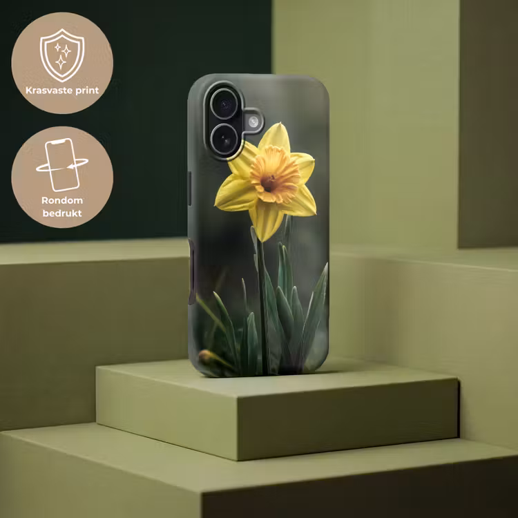 Bloem - Narcis - Gras - Geel Toughcase MagSafe Apple iPhone 17 klein -USP_PrintM_NL