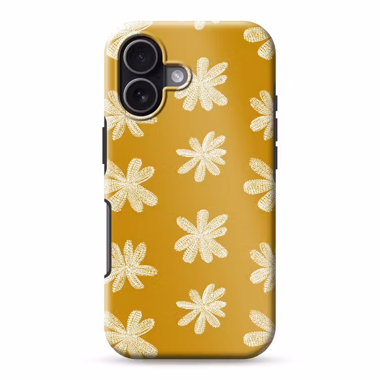 Bloem - Speels - Okergeel Toughcase MagSafe Apple iPhone 17 klein 1017 -3d