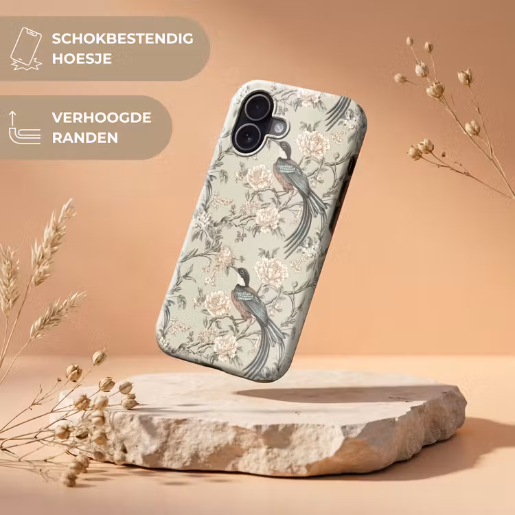 Bloem - Vogel - Kleurrijk Toughcase MagSafe Apple iPhone 17 klein 1017 -USP_RandenV_NL