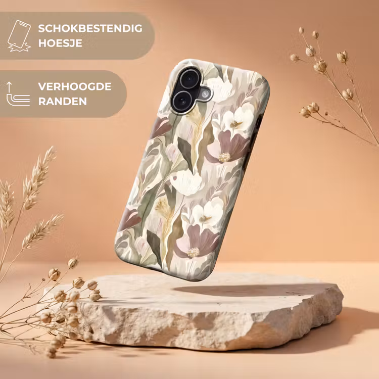 Bloemen - Aquarel - Kleurrijk Toughcase MagSafe Apple iPhone 17 klein 1017 -USP_RandenV_NL