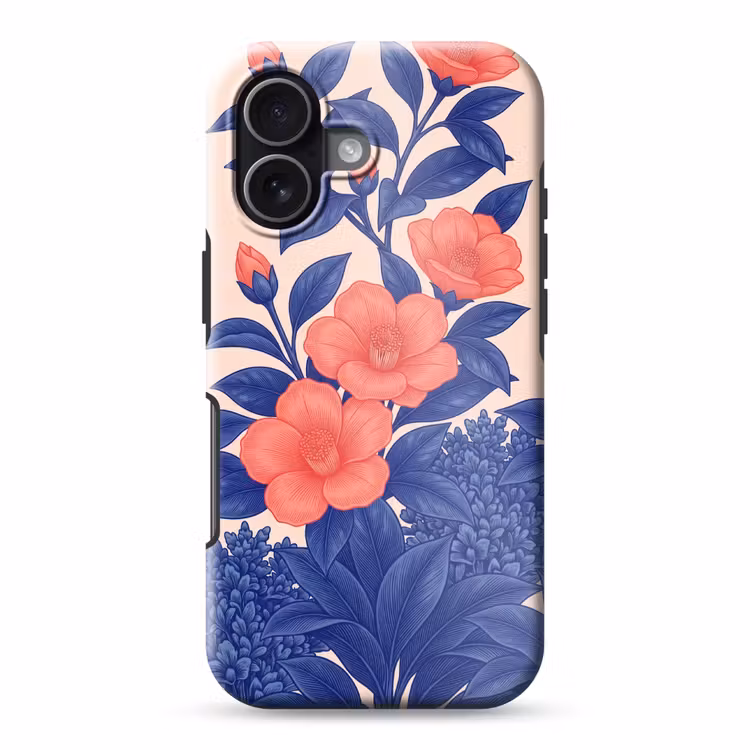 Telefoonhoesje Toughcase - Bloemen - Bladeren - Botanisch - Bloemen - Bladeren - Botanisch Toughcase MagSafe Apple iPhone 17 klein
