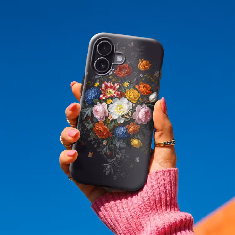 Bloemen - Boeket - Klassiek - Kleurrijk - Natuur Toughcase MagSafe Apple iPhone 17 klein -Sfeer1V