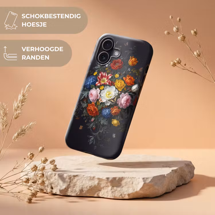 Bloemen - Boeket - Klassiek - Kleurrijk - Natuur Toughcase MagSafe Apple iPhone 17 klein -USP_RandenV_NL