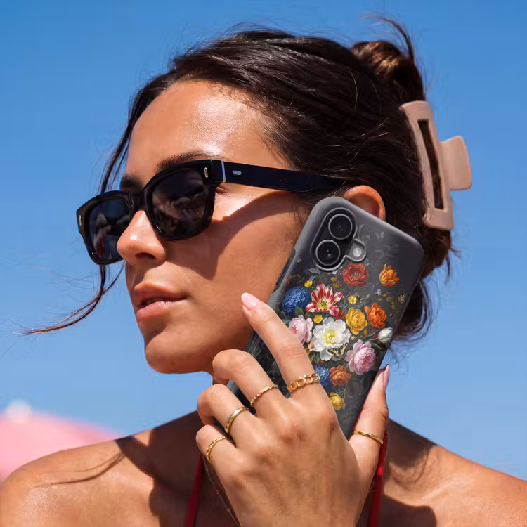 Bloemen - Boeket - Klassiek - Kleurrijk - Natuur Toughcase MagSafe Apple iPhone 17 klein -Sfeer2V
