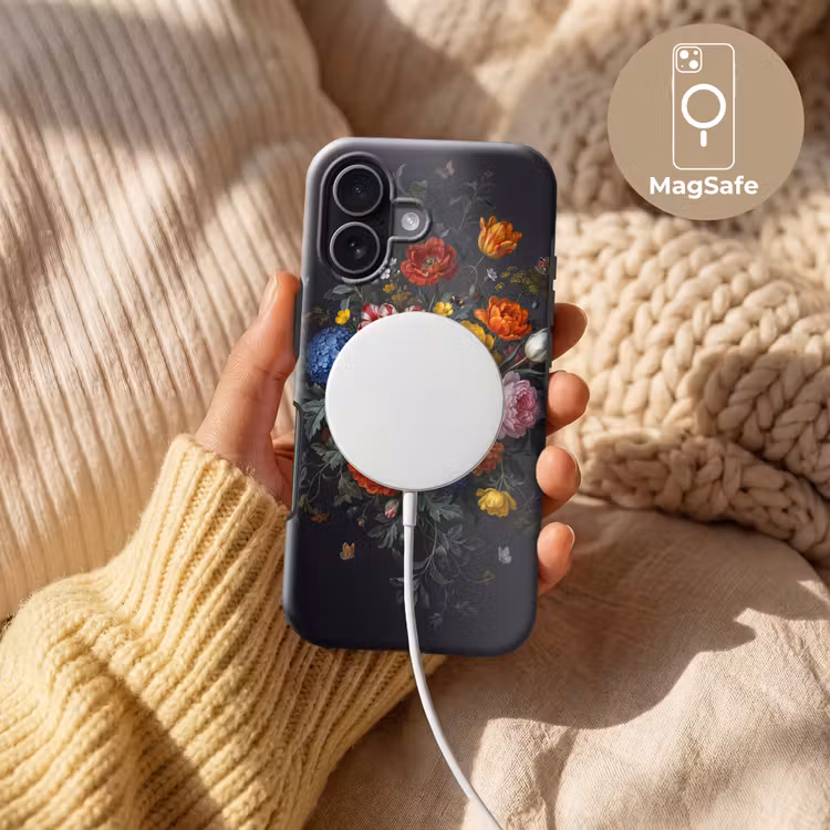 Bloemen - Boeket - Klassiek - Kleurrijk - Natuur Toughcase MagSafe Apple iPhone 17 klein -USP_MagsafeV