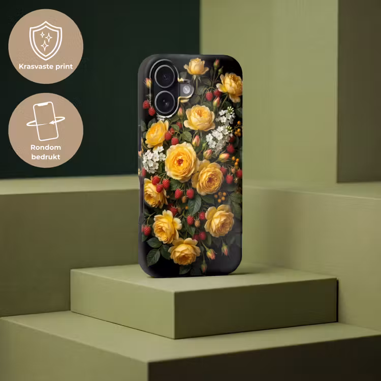 Bloemen - Boeket - Natuur - Klassiek - Geel Toughcase MagSafe Apple iPhone 17 klein -USP_PrintM_NL