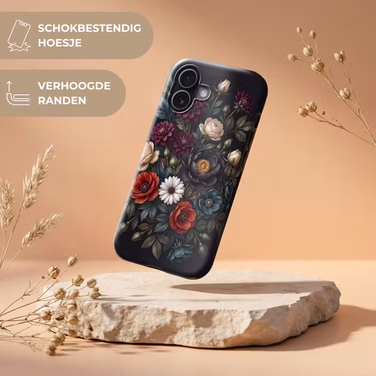 Bloemen - Boeket - Natuur - Klassiek - Weelderig Toughcase MagSafe Apple iPhone 17 klein -USP_RandenV_NL
