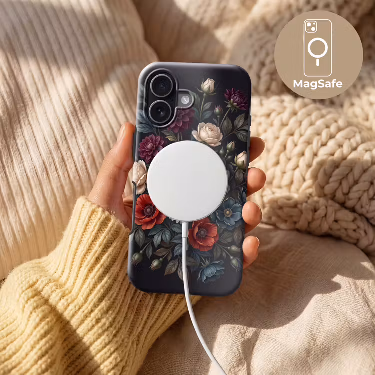 Bloemen - Boeket - Natuur - Klassiek - Weelderig Toughcase MagSafe Apple iPhone 17 klein -USP_MagsafeV