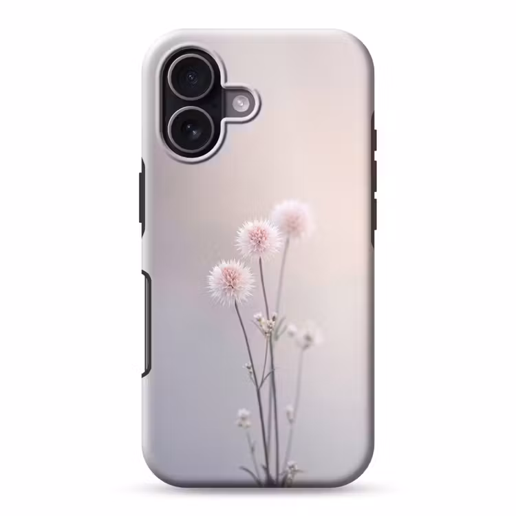 Bloemen - Bollen - Roze Toughcase MagSafe Apple iPhone 17 klein -3d