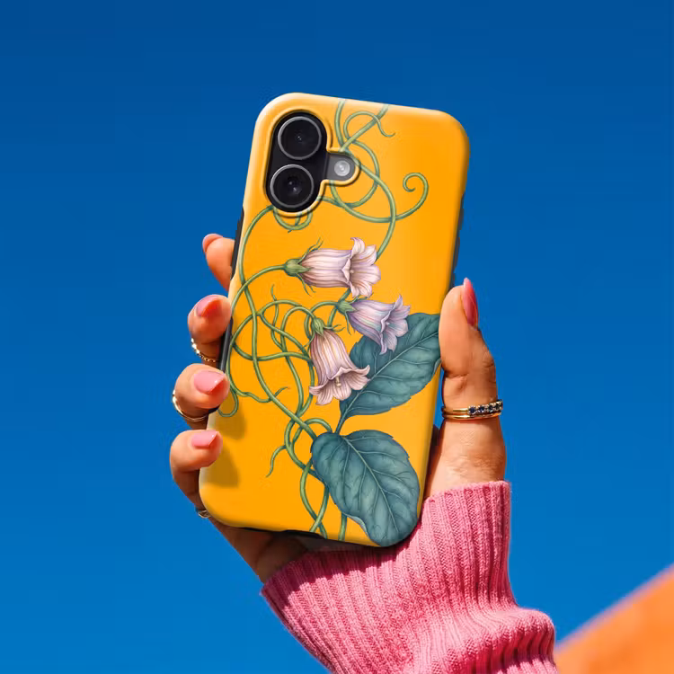 Telefoonhoesje Toughcase - Bloemen - Botanisch - Geel - Bloemen - Botanisch - Geel Toughcase MagSafe Apple iPhone 17 klein