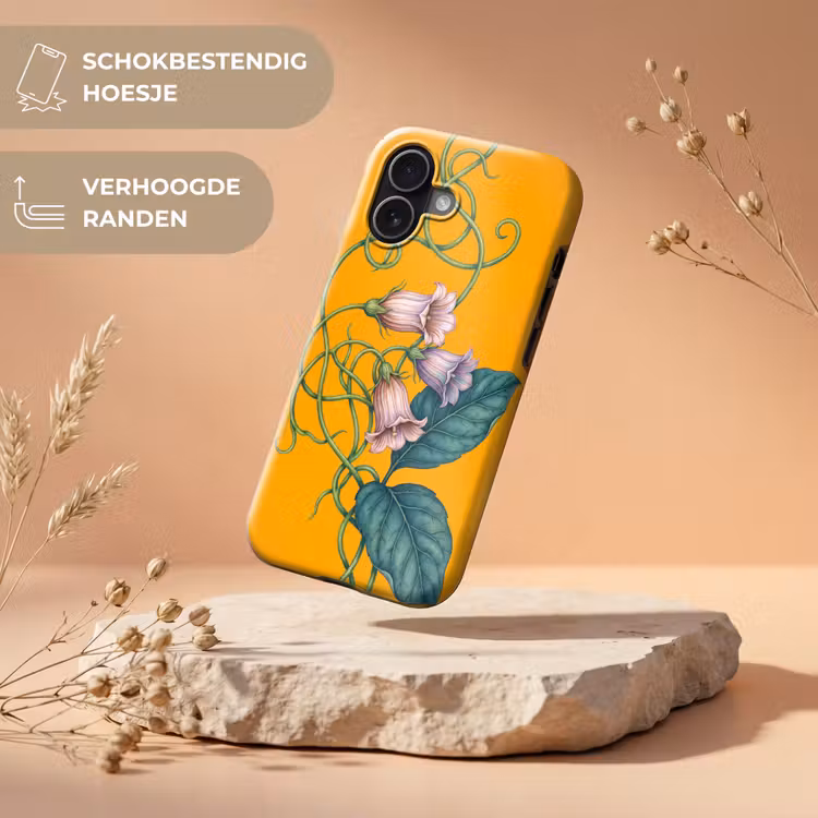 Telefoonhoesje Toughcase - Bloemen - Botanisch - Geel - Bloemen - Botanisch - Geel Toughcase MagSafe Apple iPhone 17 klein