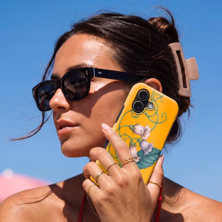 Telefoonhoesje Toughcase - Bloemen - Botanisch - Geel - Bloemen - Botanisch - Geel Toughcase MagSafe Apple iPhone 17 klein