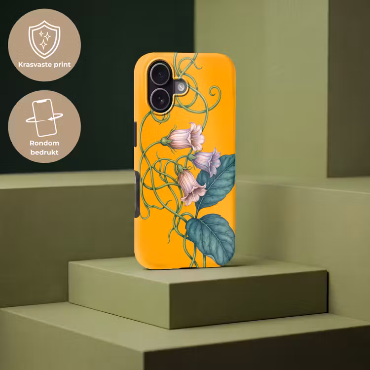 Telefoonhoesje Toughcase - Bloemen - Botanisch - Geel - Bloemen - Botanisch - Geel Toughcase MagSafe Apple iPhone 17 klein