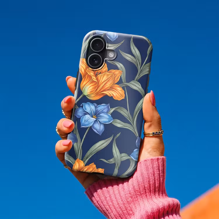 Telefoonhoesje Toughcase - Bloemen - Botanisch - Patroon - Bloemen - Botanisch - Patroon Toughcase MagSafe Apple iPhone 17 klein