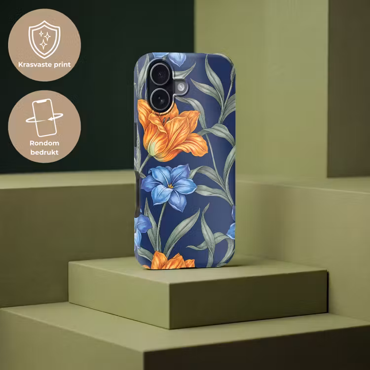 Telefoonhoesje Toughcase - Bloemen - Botanisch - Patroon - Bloemen - Botanisch - Patroon Toughcase MagSafe Apple iPhone 17 klein