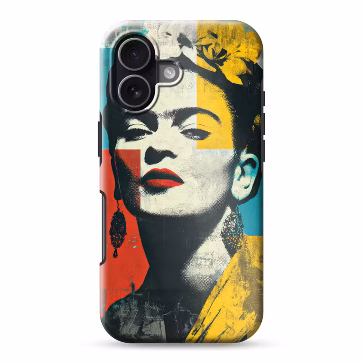 Bloemen - Felle kleuren - Grafisch - Modern Toughcase MagSafe Apple iPhone 17 klein -3d