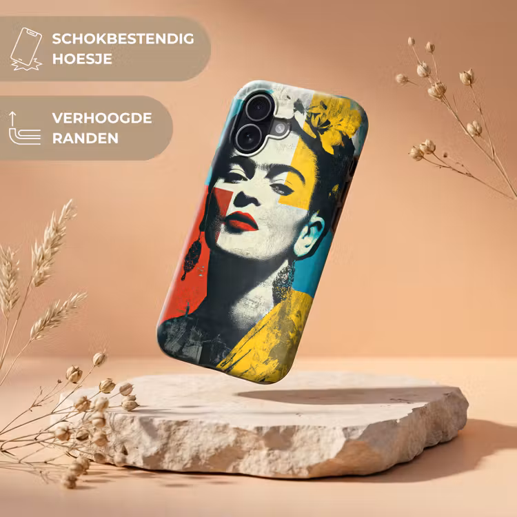Bloemen - Felle kleuren - Grafisch - Modern Toughcase MagSafe Apple iPhone 17 klein -USP_RandenV_NL