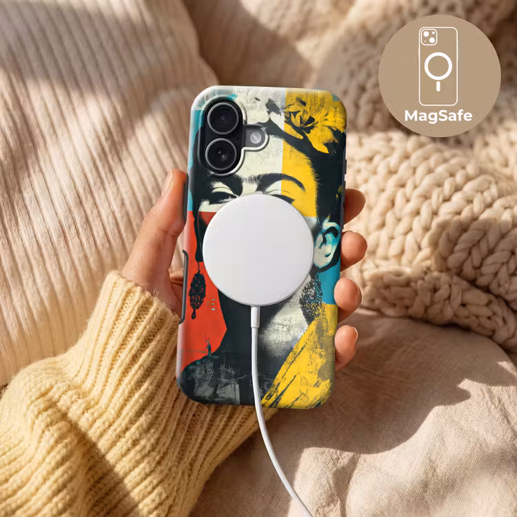 Bloemen - Felle kleuren - Grafisch - Modern Toughcase MagSafe Apple iPhone 17 klein -USP_MagsafeV