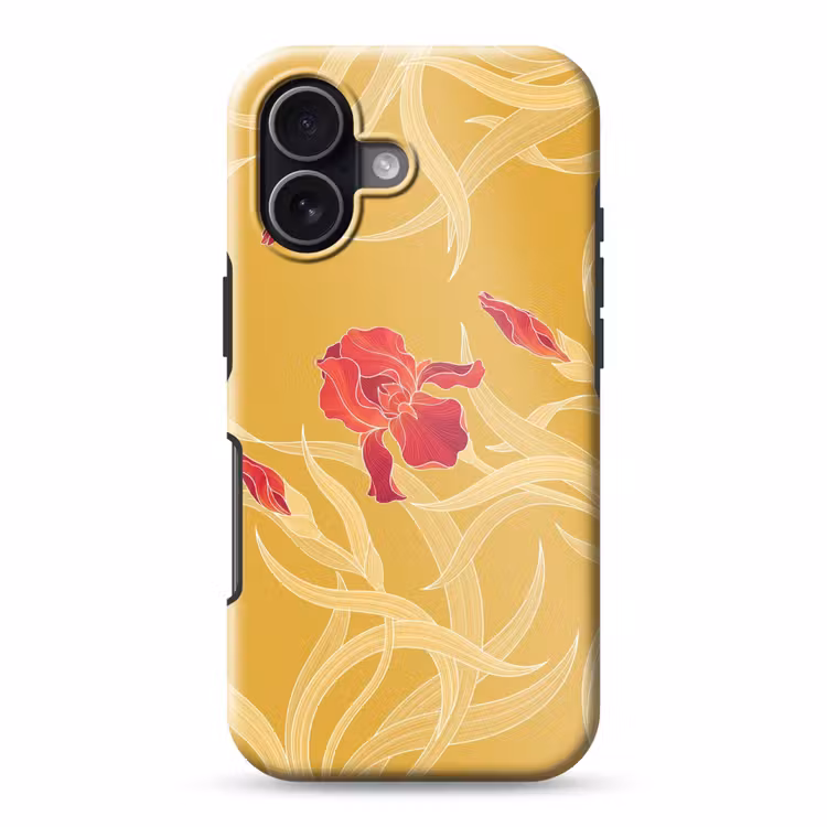 Telefoonhoesje Toughcase - Bloemen - Illustratie - Rood - Bloemen - Illustratie - Rood Toughcase MagSafe Apple iPhone 17 klein
