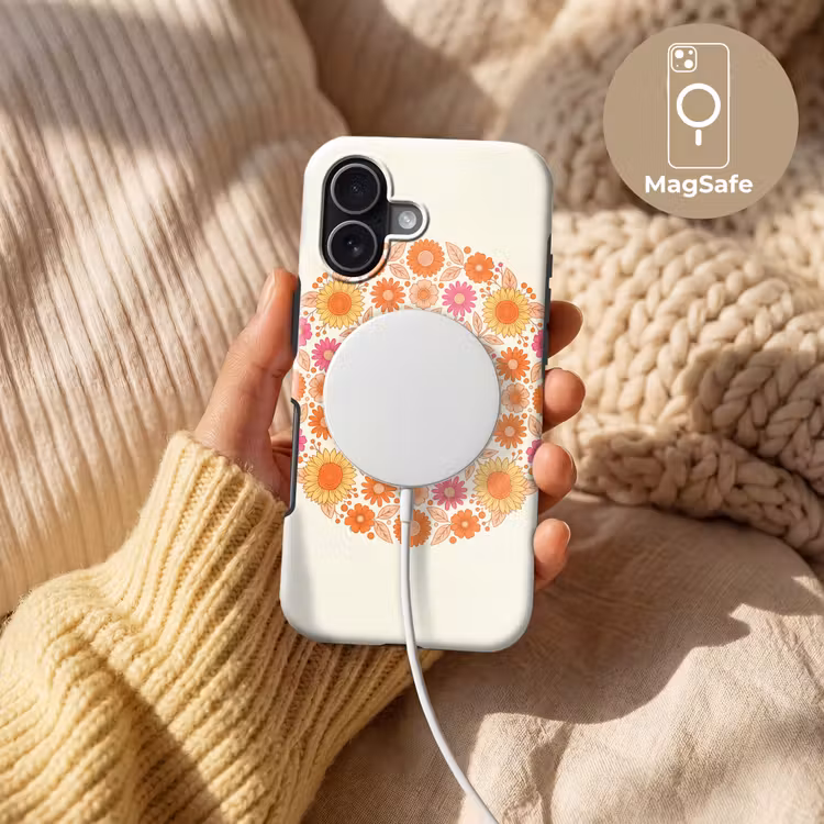 Bloemen - Mandala - Patroon - Kleurrijk Toughcase MagSafe Apple iPhone 17 klein -USP_MagsafeV