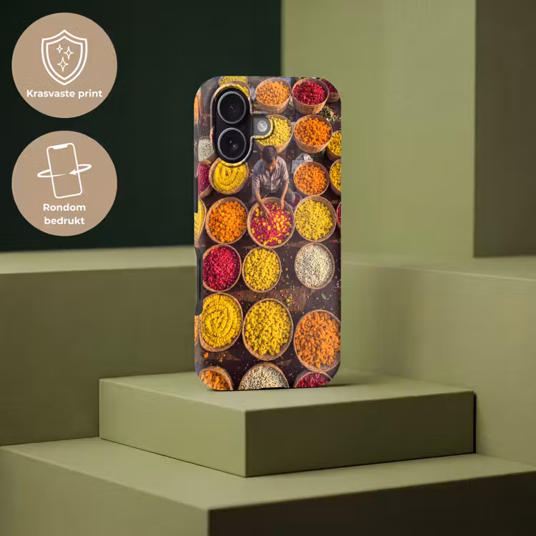 Telefoonhoesje Toughcase - Bloemen - Markt - Kleurrijk - Bloemen - Markt - Kleurrijk Toughcase MagSafe Apple iPhone 17 klein