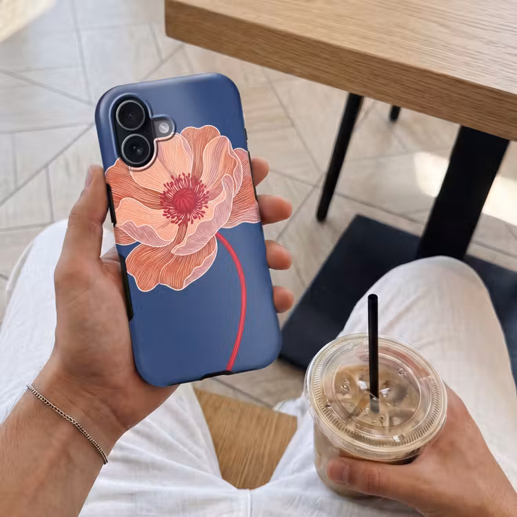 Telefoonhoesje Toughcase - Bloemen - Modern - Abstract - Bloemen - Modern - Abstract Toughcase MagSafe Apple iPhone 17 klein