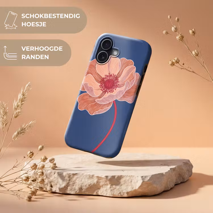 Telefoonhoesje Toughcase - Bloemen - Modern - Abstract - Bloemen - Modern - Abstract Toughcase MagSafe Apple iPhone 17 klein