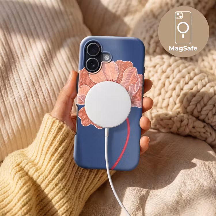 Telefoonhoesje Toughcase - Bloemen - Modern - Abstract - Bloemen - Modern - Abstract Toughcase MagSafe Apple iPhone 17 klein