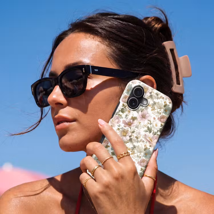 Bloemen - Patroon - Pastel Toughcase MagSafe Apple iPhone 17 klein 1017 -Sfeer2V