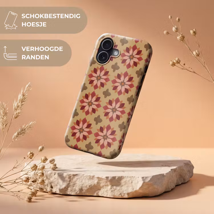 Bloemen - Retro - Groen Toughcase MagSafe Apple iPhone 17 klein 1017 -USP_RandenV_NL