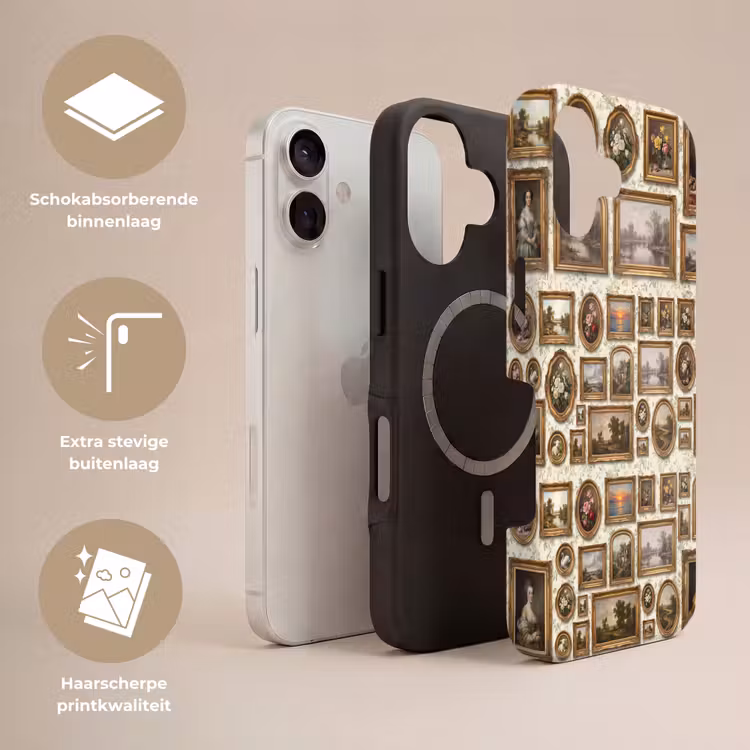 Bloemen - Roze - Stilleven - Klassiek Toughcase MagSafe Apple iPhone 17 klein -USP_Lagen_NL