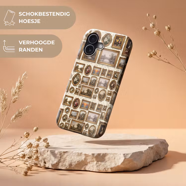 Bloemen - Roze - Stilleven - Klassiek Toughcase MagSafe Apple iPhone 17 klein -USP_RandenV_NL