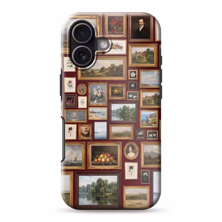 Bloemen - Vaas - Klassiek - Kunst - Rood Toughcase MagSafe Apple iPhone 17 klein -3d