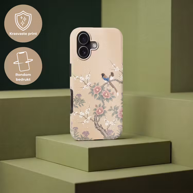 Bloemen - Vogels - Bloemen Toughcase MagSafe Apple iPhone 17 klein -USP_PrintM_NL