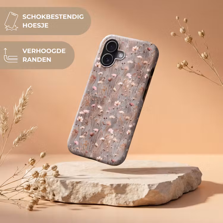 Bloemen - Wild - Pastel Toughcase MagSafe Apple iPhone 17 klein 1017 -USP_RandenV_NL