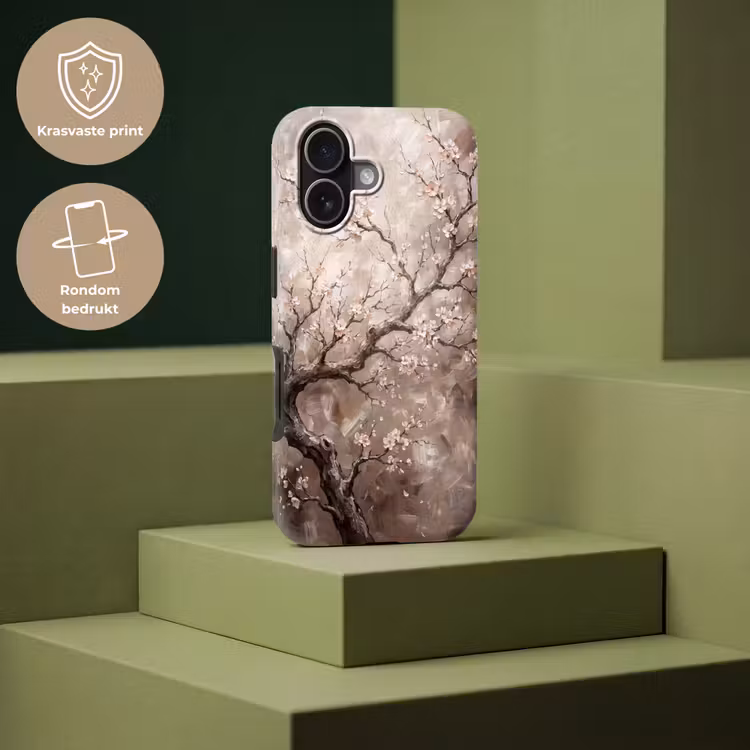 Bloesem - Takken - Schilderij - Beige - Serene Toughcase MagSafe Apple iPhone 17 klein -USP_PrintM_NL