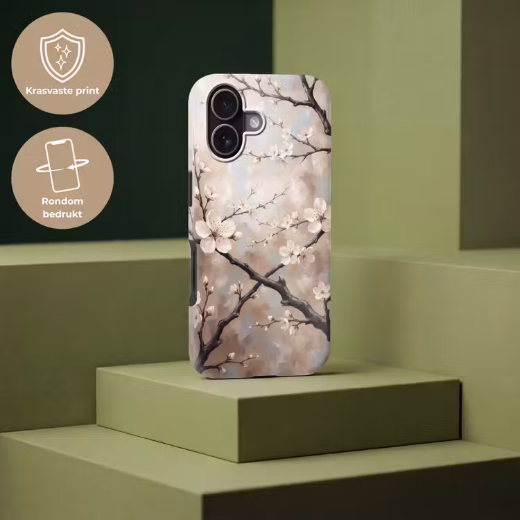 Bloesem - Takken - Schilderij - Beige - Serene Toughcase MagSafe Apple iPhone 17 klein -USP_PrintM_NL