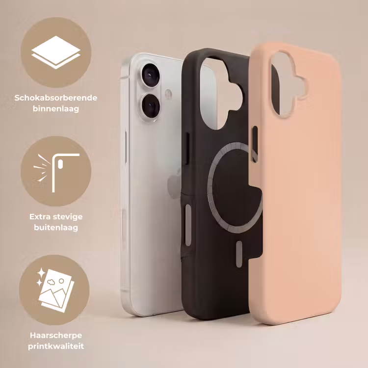 Blush - Terracotta - Nude Toughcase MagSafe Apple iPhone 17 klein 1017 -USP_Lagen_NL