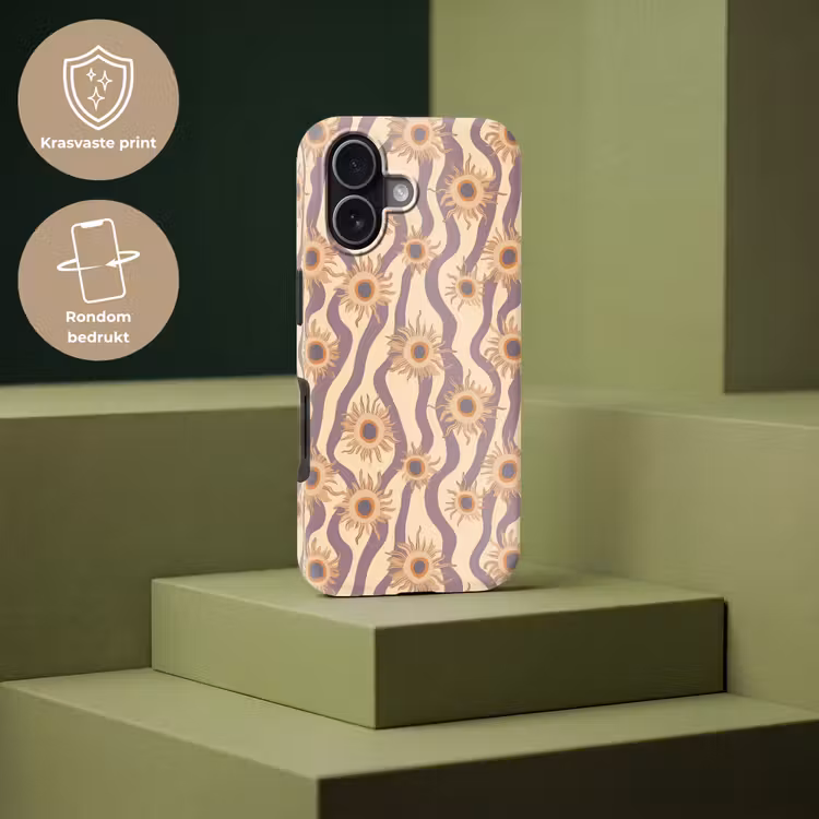 Bohemian - Vibe - Lavendelpaars Toughcase MagSafe Apple iPhone 17 klein 1017 -USP_PrintM_NL