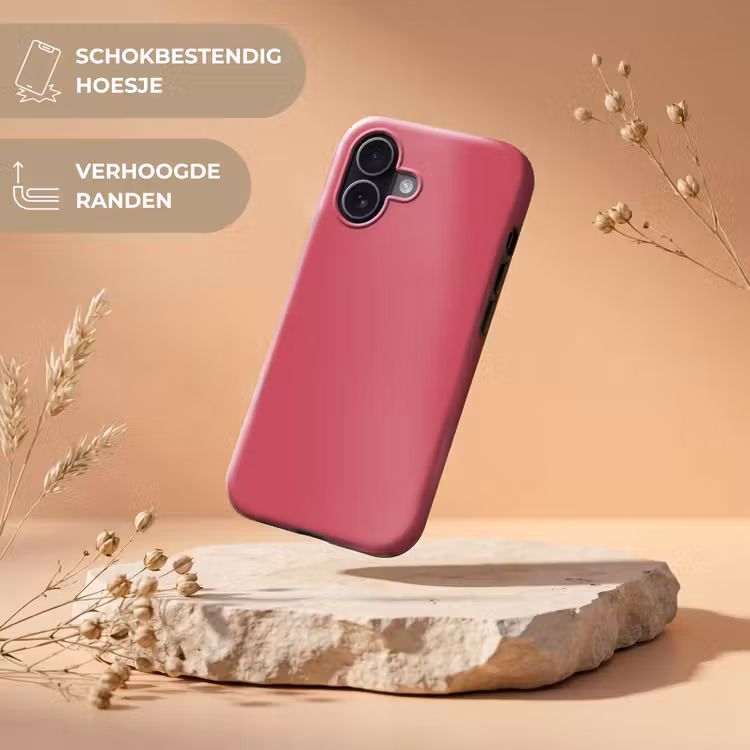 Bold - Berry - Rood Toughcase MagSafe Apple iPhone 17 klein 1017 -USP_RandenV_NL