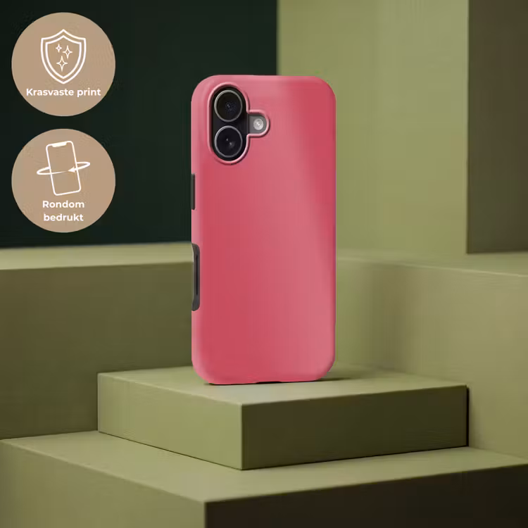 Bold - Berry - Rood Toughcase MagSafe Apple iPhone 17 klein 1017 -USP_PrintM_NL