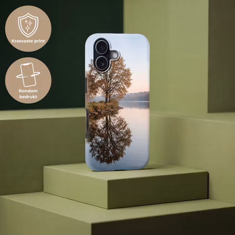 Bomen - Reflectie - Water - Zonsopgang - Serene Toughcase MagSafe Apple iPhone 17 klein -USP_PrintM_NL