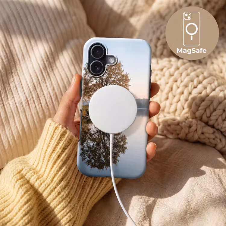 Bomen - Reflectie - Water - Zonsopgang - Serene Toughcase MagSafe Apple iPhone 17 klein -USP_MagsafeV