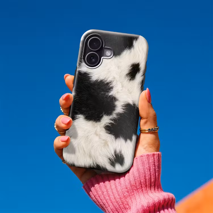 Bont - Textuur - Zwart - Wit Toughcase MagSafe Apple iPhone 17 klein -Sfeer1V
